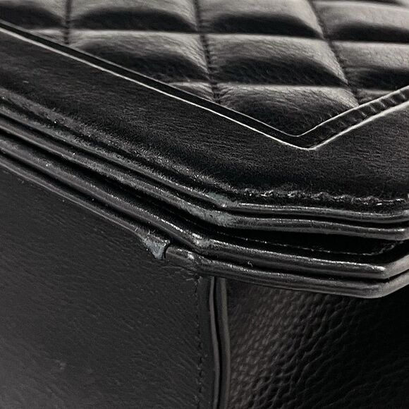 Chanel Cocomark Chain Shoulder Bag Matelasse Shoulder Bag Leather Black Ladies - Picture 6 of 11